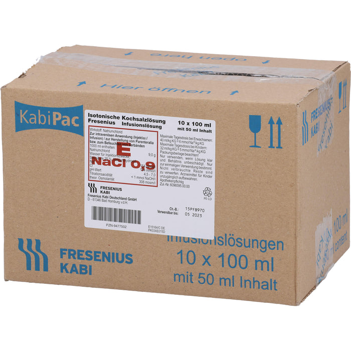 Fresenius Isotonische Kochsalzlösung 0,9% Injektionslösung, 10 pcs. Single dose containers