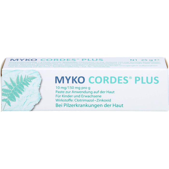 Myko Cordes® Plus 10 mg/150 mg pro g, Paste zur Anwendung auf der Haut, 25 g PST