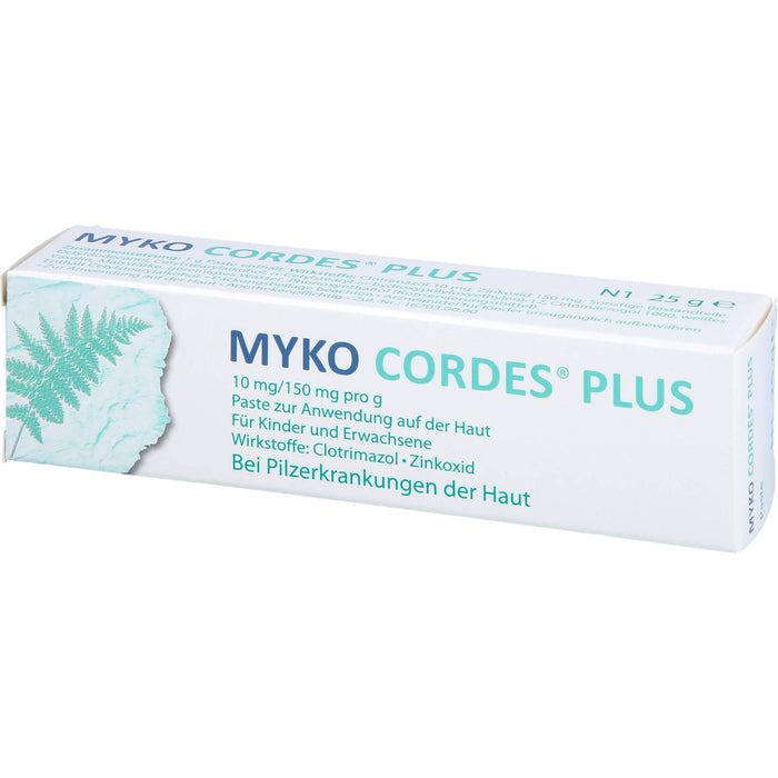 Myko Cordes® Plus 10 mg/150 mg pro g, Paste zur Anwendung auf der Haut, 25 g PST