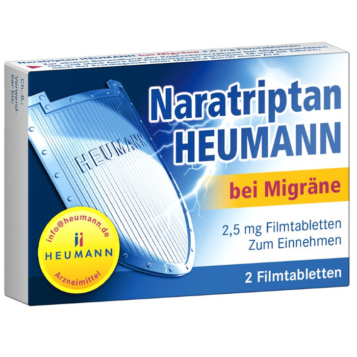 Naratriptan Heumann bei Migräne Filmtabletten, 2 pcs. Tablets
