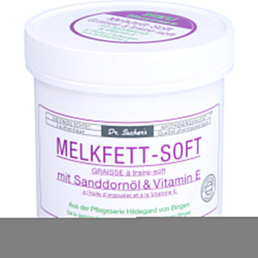 Dr. Sachers Melkfett Soft mit Sanddornöl & Vitamin E schützt und pflegt die Haut, 250 ml Creme