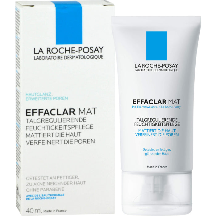 La Roche-Posay Effaclar Mat+ talgregulierende Feuchtigkeitspflege Creme, 40 ml Cream