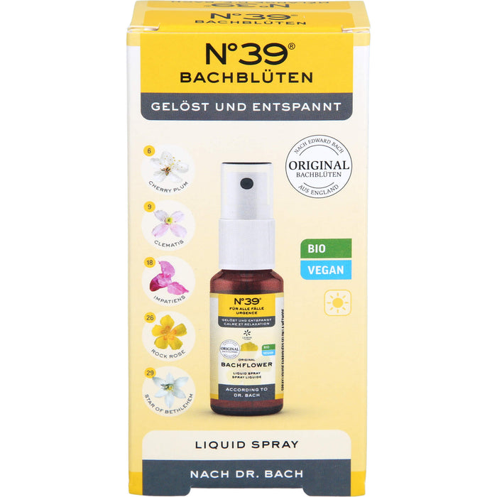 Original Bachblüten No. 39 Für alle Fälle Liquid Spray für Ruhe und Gelassenheit, 20 ml Lösung