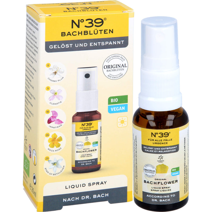 Original Bachblüten No. 39 Für alle Fälle Liquid Spray für Ruhe und Gelassenheit, 20 ml Solution