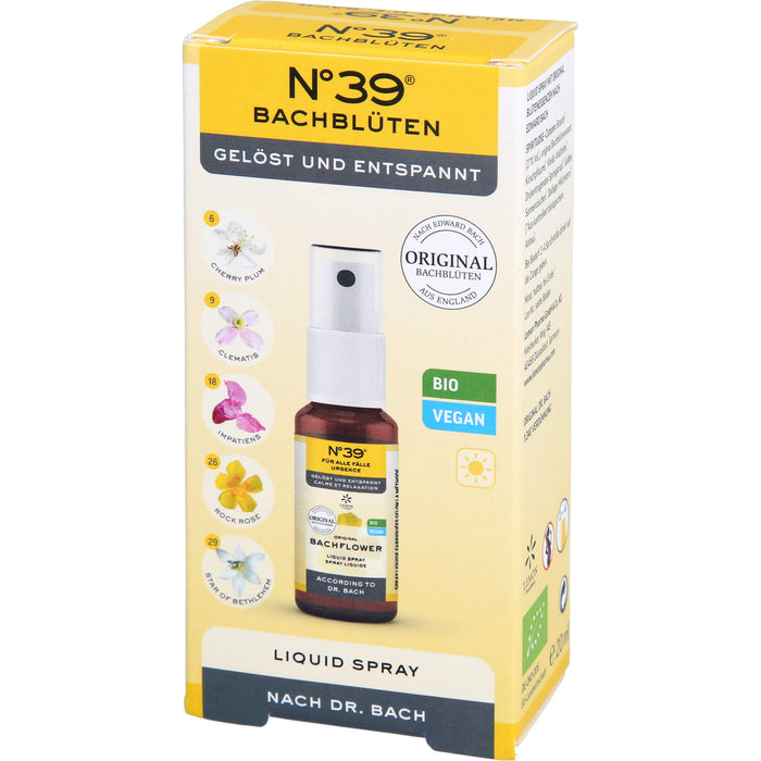 Original Bachblüten No. 39 Für alle Fälle Liquid Spray für Ruhe und Gelassenheit, 20 ml Solution