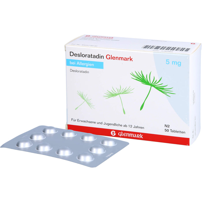 Glenmark Desloratadin 5 mg Tabletten, 50 St. Tabletten