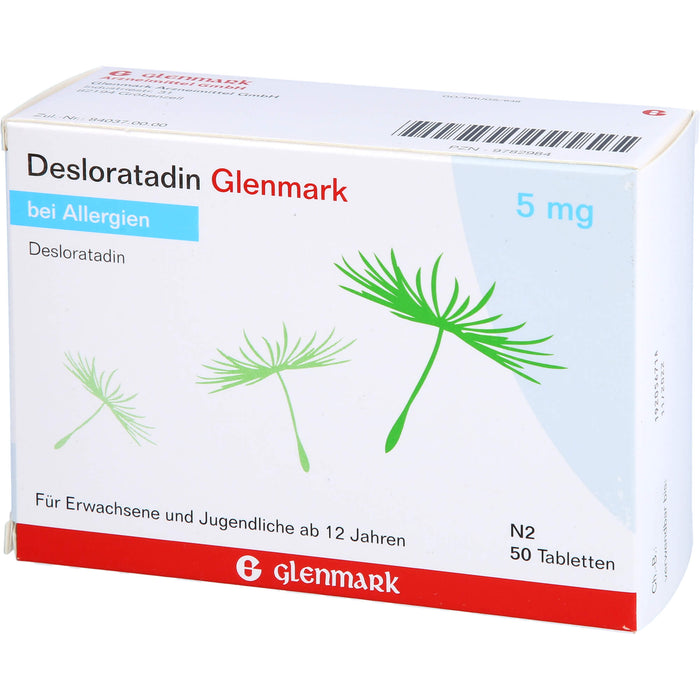 Glenmark Desloratadin 5 mg Tabletten, 50 St. Tabletten