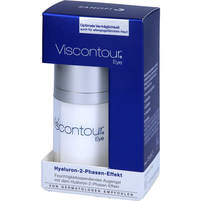 Viscontour Eye pflegendes Anti Aging Augengel mit Tiefen-Hyaluron, 15 ml Crème