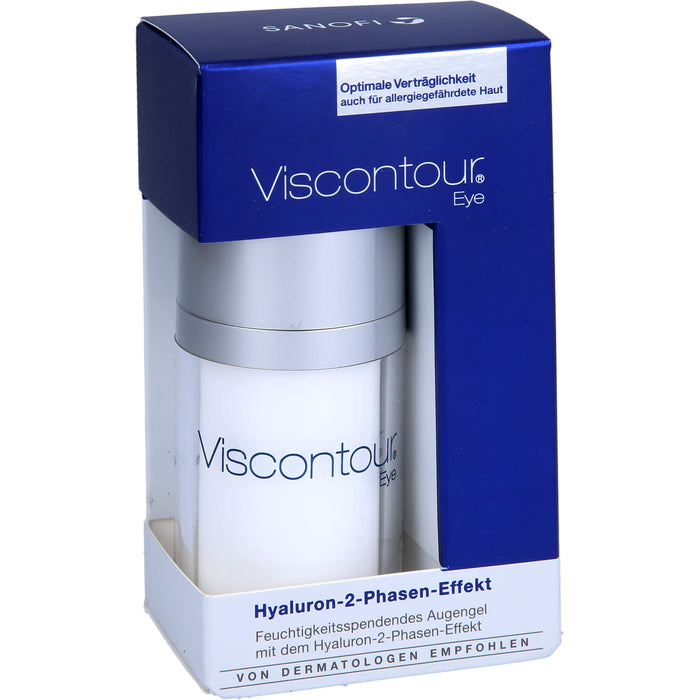 Viscontour Eye pflegendes Anti Aging Augengel mit Tiefen-Hyaluron, 15 ml Crème