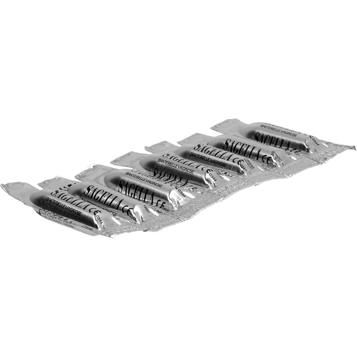 Sagella Vaginalovula mit Milchsäure, Thymian- und Salbei-Extrakten zur natürlichen Regeneration der Vaginalflora bei bakterieller Vaginose, 7 pcs. Suppositories