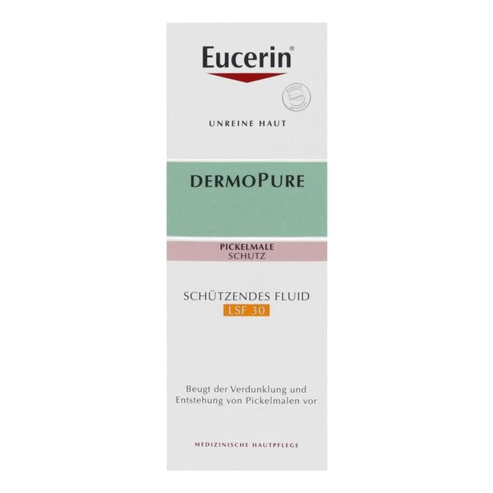 Eucerin Dermopure schützendes Fluid LSF 30 beugt der Verdunkelung von Pickelmalen und Unreinheiten vor, 50 ml Cream