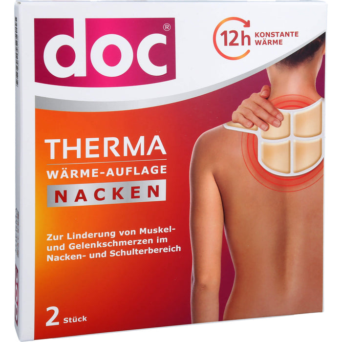 Doc Therma Wärme-Auflage Nacken zur Linderung von Muskel und Gelenksschmerzen, 2 pcs. Heat cushion