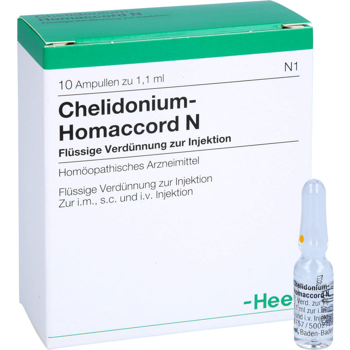 Heel Chelidonium Homaccord N flüssige Verdünnung, 10 pcs. Ampoules