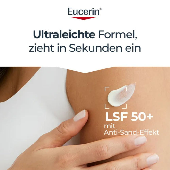 Eucerin Dry Touch Sun Gel-Creme ultraleicht LSF 50+, 200 ml Cream