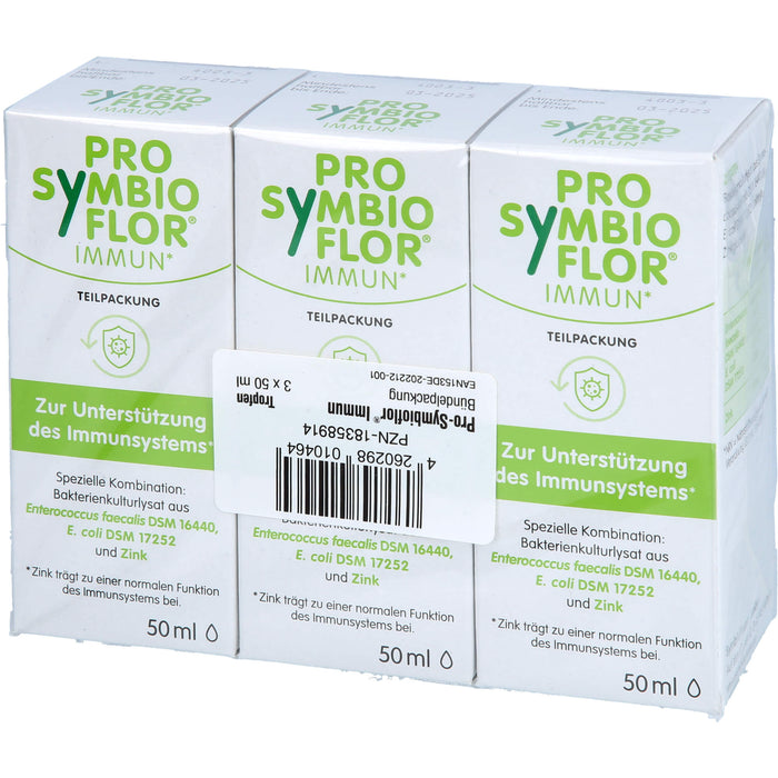 PRO-SYMBIOFLOR Immun mit Bakterienkulturen & Zink zur Unterstützung des Immunsystems, 150 ml Solution