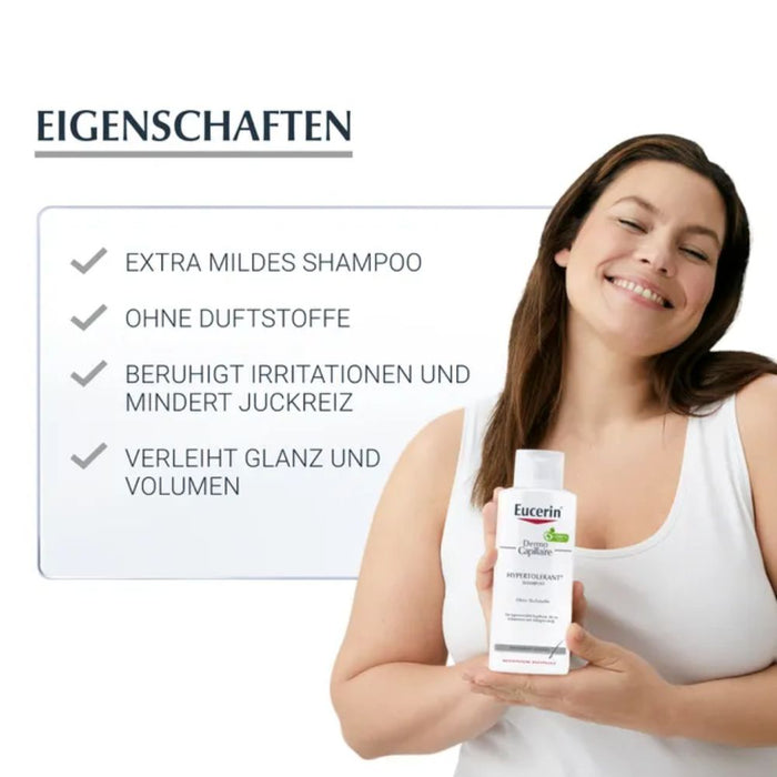 Eucerin DermoCapillaire Hypertolerant Shampoo, 250 ml Shampoing