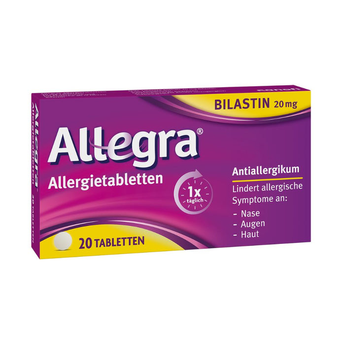 Allegra 20 mg Allergietabletten lindert allergische Symptome, 20 pcs. Tablets