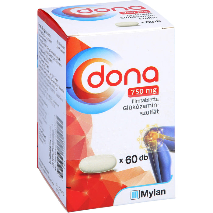Dona 750 mg kohlpharma Filmtabletten bei leichter bis mittelstarker Arthrose des Kniegelenks, 60 pcs. Tablets