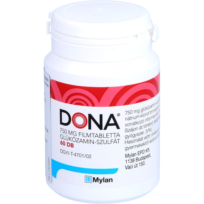 Dona 750 mg kohlpharma Filmtabletten bei leichter bis mittelstarker Arthrose des Kniegelenks, 60 pcs. Tablets