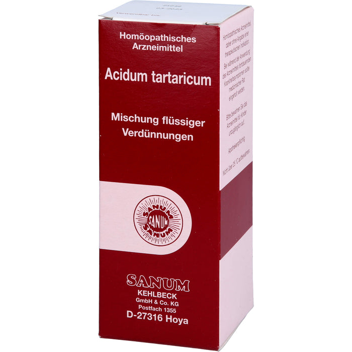 SANUM-KEHLBECK Acidum tartaricum Mischung, 100 ml Lösung