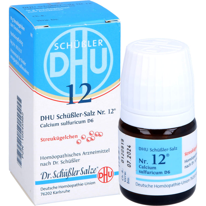 DHU Schüßler-Salz Nr. 12 Calcium sulfuricum D6, 10 g Globules