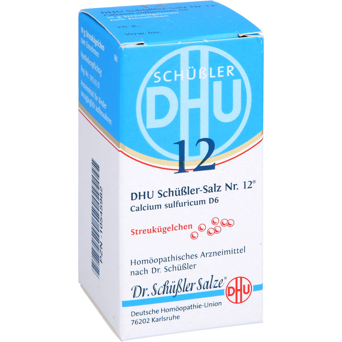 DHU Schüßler-Salz Nr. 12 Calcium sulfuricum D6, 10 g Globules