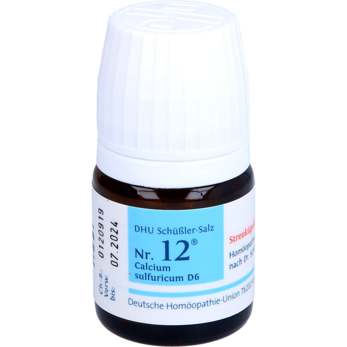 DHU Schüßler-Salz Nr. 12 Calcium sulfuricum D6, 10 g Globules