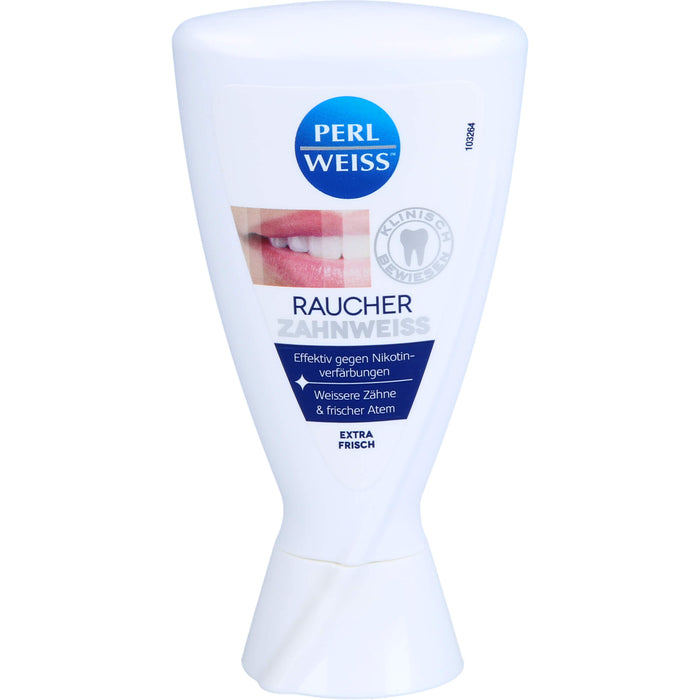 PERLWEISS Raucher Zahnweiss gegen Nikotin-Verfärbungen, 50 ml Zahncreme