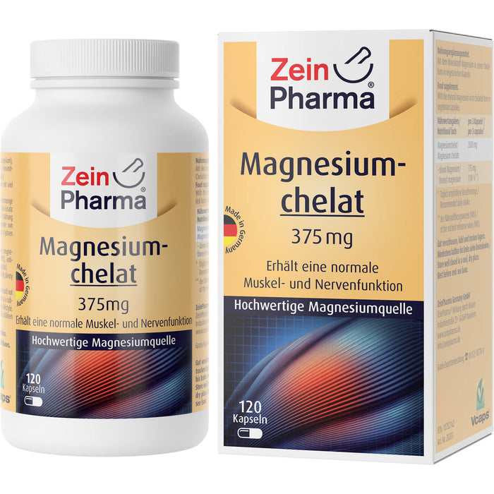 ZeinPharma Magnesium Bisglycinat 375 mg Kapseln, 120 St. Kapseln