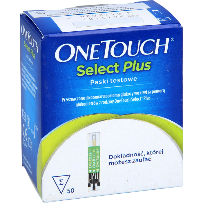 ONE TOUCH  Select  Plus Blutzucker Teststreifen, 50 St. Teststreifen