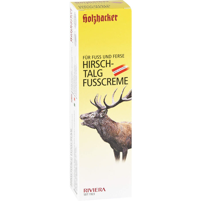RIVIERA Hirschtalg Fusscreme parabenfrei für Fuß und Ferse, 75 ml Creme