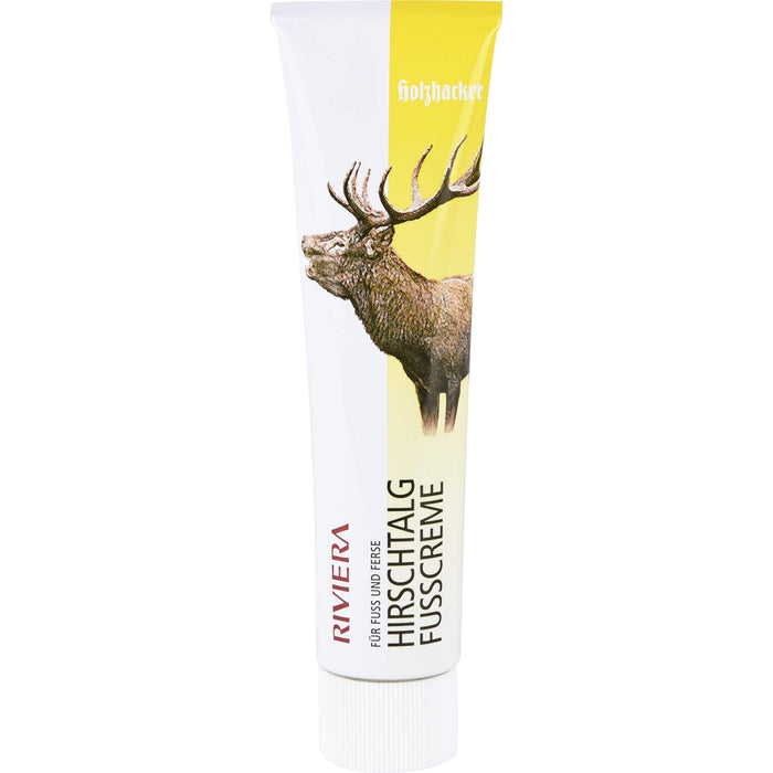 RIVIERA Hirschtalg Fusscreme parabenfrei für Fuß und Ferse, 75 ml Creme