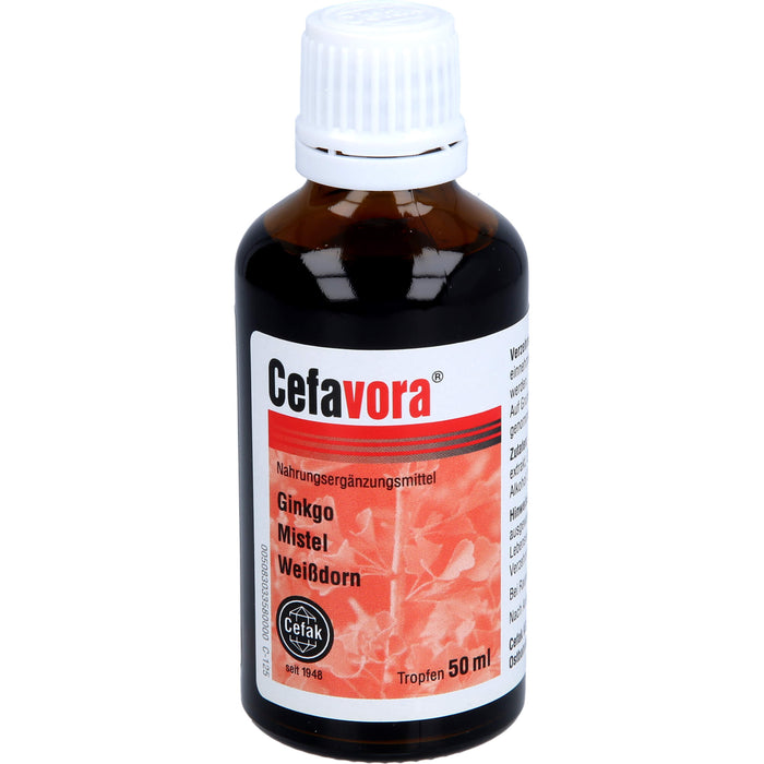 Cefavora Tropfen mit Ginkgo, Mistel und Weißdorn, 50 ml Solution