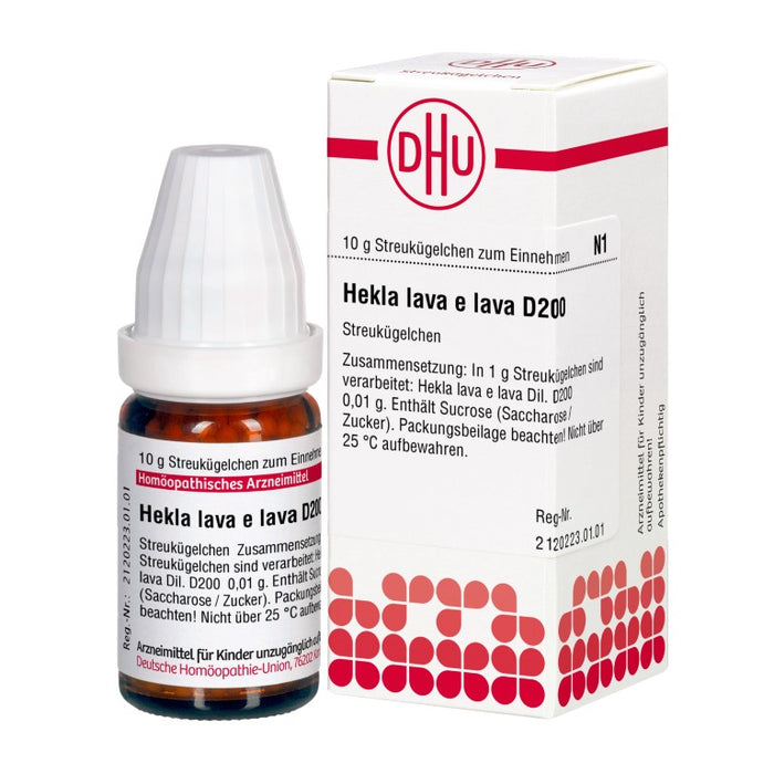 Hekla lava e lava D200 DHU Globuli, 10 g Globules