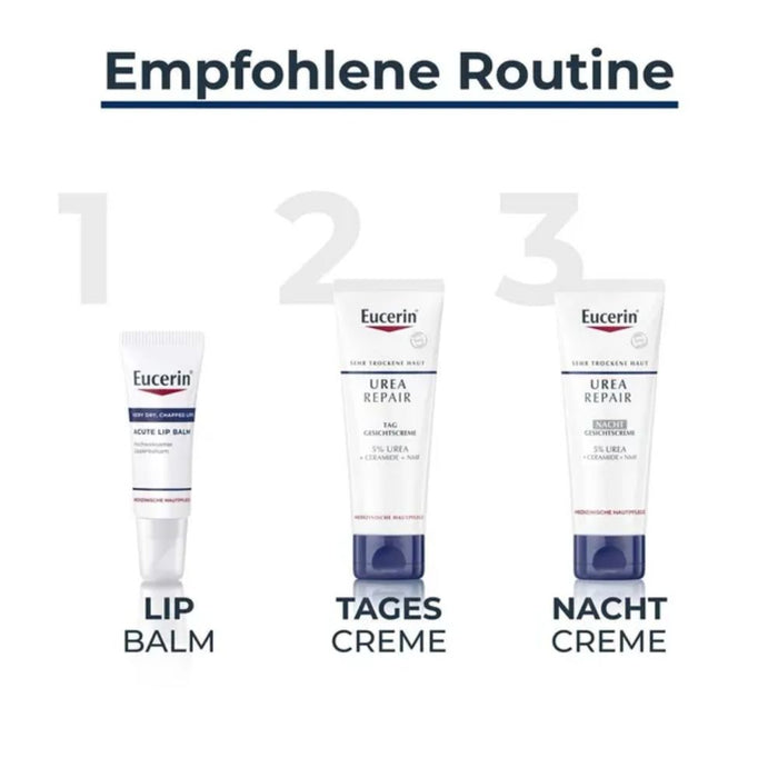 Eucerin Urea Repair Tag Gesichtscreme für sehr trockene Haut, 50 ml Creme