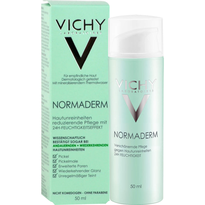 VICHY Normaderm 24h Feuchtigkeits-Pflegecreme gegen Hautunreinheiten, 50 ml Cream