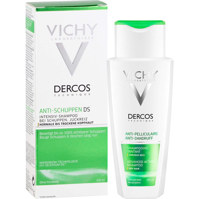 DERCOS Anti-Schuppen Intensiv-Shampoo bei Juckreiz für normale bis trockene Kopfhaut, 200 ml Shampoing