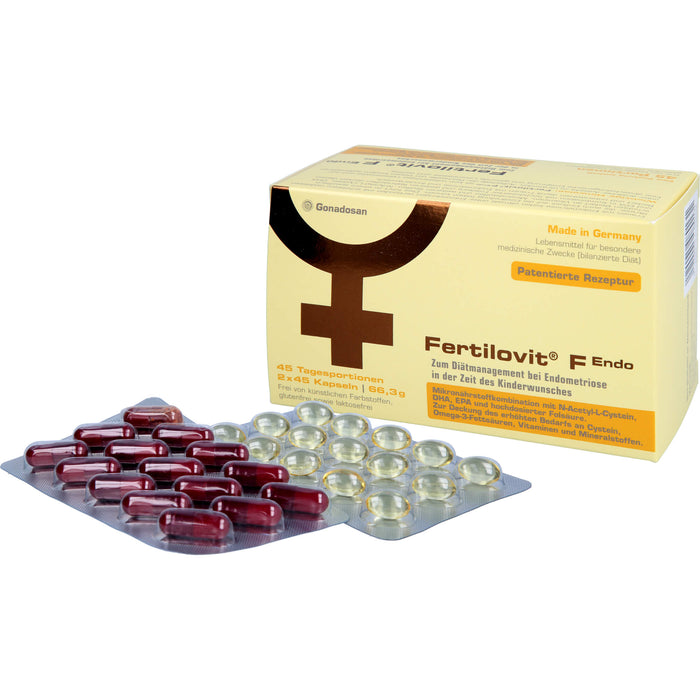 Fertilovit F Endo für Frauen mit Endometriose und Kinderwunsch, 90 pcs. Capsules