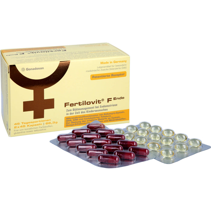 Fertilovit F Endo für Frauen mit Endometriose und Kinderwunsch, 90 pcs. Capsules