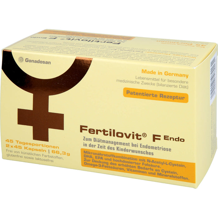 Fertilovit F Endo für Frauen mit Endometriose und Kinderwunsch, 90 pcs. Capsules