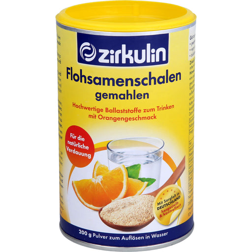 Zirkulin Flohsamenschalen gemahlen, 200 g Pulver