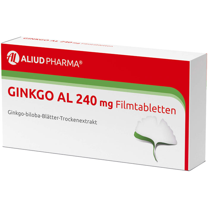 Ginkgo AL 240 mg Filmtabletten bei altersbedingten Gedächtniseinbußen mit leichter Demenz, 120 pc Tablettes