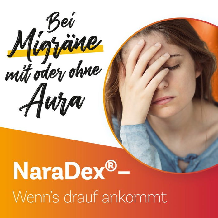 NaraDex 2,5 mg gegen Migräne, 2 pcs. Tablets
