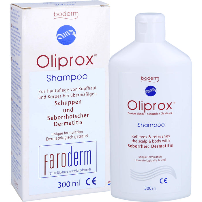 Oliprox Shampoo CE b. Schuppen u. seborrh. Dermat., 300 ml Solution