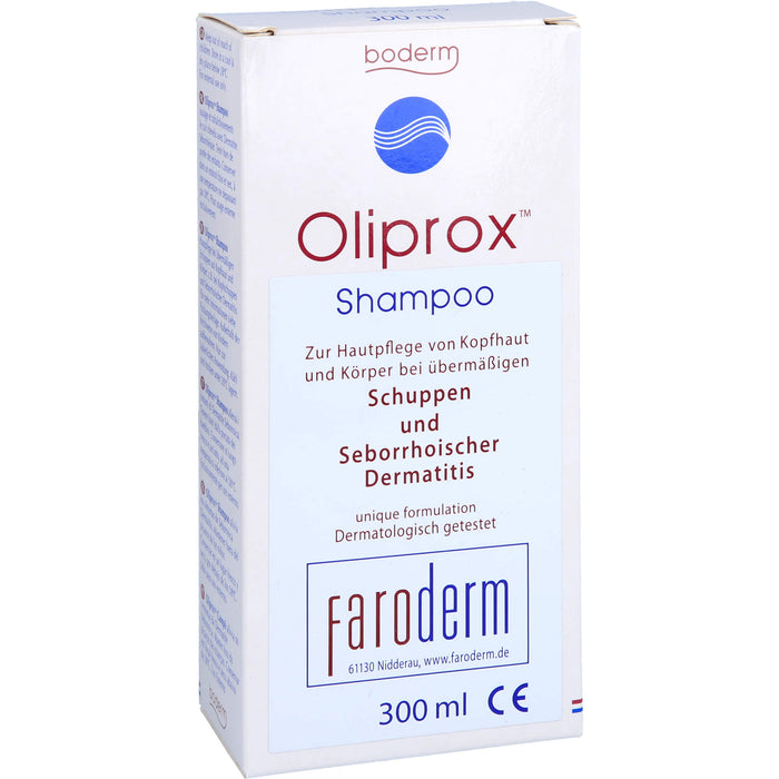 Oliprox Shampoo CE b. Schuppen u. seborrh. Dermat., 300 ml Solution