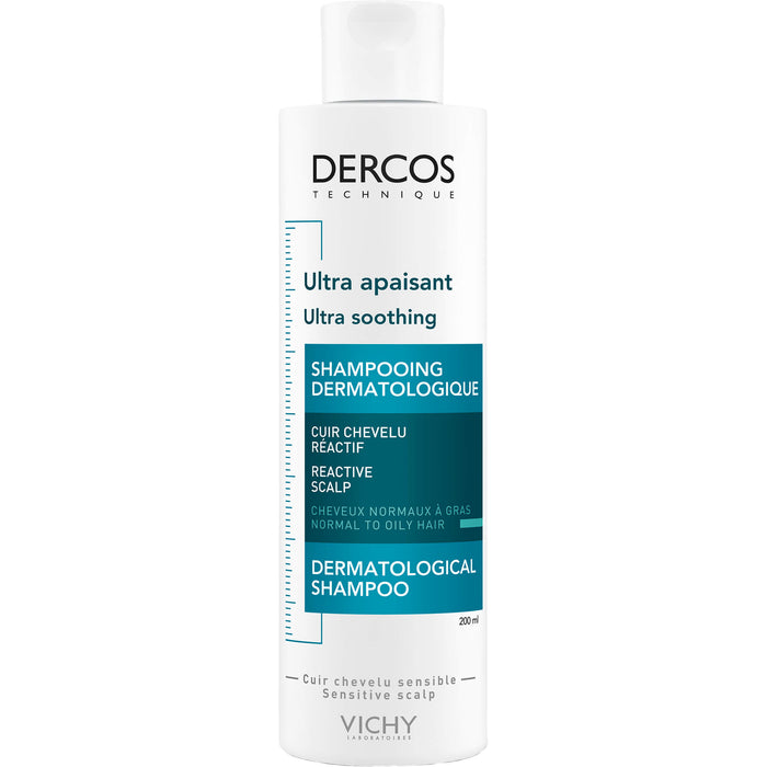 DERCOS Ultra-Sensitiv sanftes Pflege-Shampoo für normale bis fettige Kopfhaut, 200 ml Shampoo
