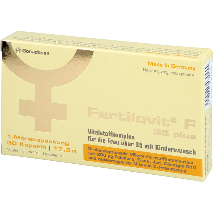 Fertilovit F 35 plus Kapseln für die Frau über 35 mit Kinderwunsch, 30 St. Kapseln
