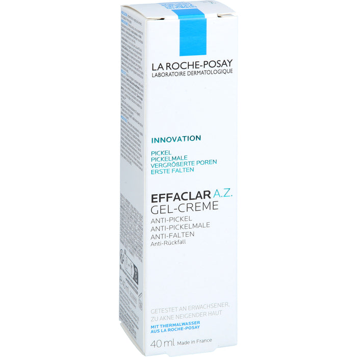 La Roche-Posay Effaclar A.Z. Gel-Creme Anti-Pickel, Anti-Pickelmale, Anti-Falten, 40 ml Crème