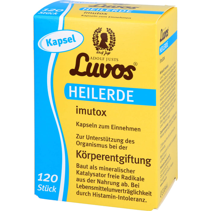 Luvos Heilerde imutox Kapseln bindet Schadstoffe, 120 pc Capsules
