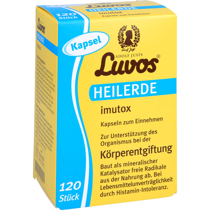 Luvos Heilerde imutox Kapseln bindet Schadstoffe, 120 pc Capsules